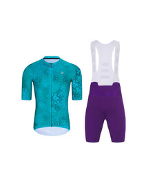HOLOKOLO maillot corto y pantalón corto - RUSTLE - púrpura/turquesa